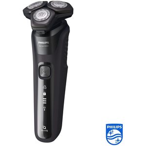Afeitadora Eléctrica para Hombre, para Uso en Seco y Húmedo, con Triple Cuchilla, Recortadora de Vello Nasal, Impermeable IPX7, Afeitadora Facial Rotatoria de Doble Cuchilla, Lavable - Product Image 3