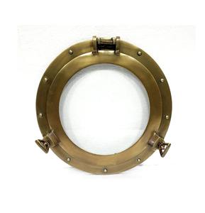 Laiton Art Déco Hublot Suspendu Miroir Fenêtre Navires Nautiques Décor À La Main Inde Fabricant - Product Image 6