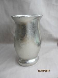 Customised <b>Vintage</b> Rough Silver Metal <b>Vase</b> Home Interior Decoration for Party Occasions-Available in Brass Copper Wood - Product Image 4
