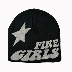 Gorro de invierno personalizado al por mayor 2025 para hombre, gorro de punto de algodón de alta calidad, logotipo personalizado bordado, accesorio de invierno cálido - Product Image 2