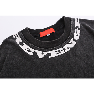 100% Cotton Heavyweight Màu Trắng Lỏng Lẻo Phù Hợp Tùy Chỉnh In Casual T Áo Sơ Mi Trong Bán Buôn Giá - Product Image 4