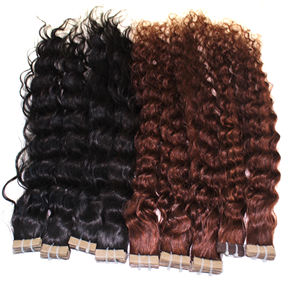 Extensiones de cabello crudo virgen de visón 10A vietnamita humano superventas 100%, alta calidad, doble estiramiento, cinta Remy ondulada, existencias al por mayor - Product Image 5