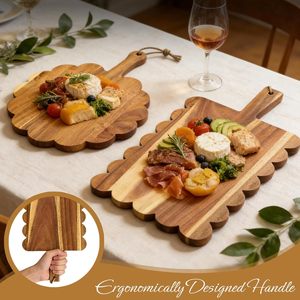 Plateau de service en bois de luxe fait main durable avec un design moderne de haute qualité - Product Image 3