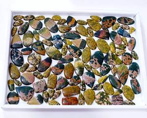 หินแจสเปอร์ทะเลธรรมชาติอัญมณีทรงหลวมสวยงามมีหลายขนาดสำหรับทำ - Product Image 6