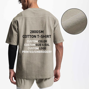 เสื้อยืดผ้าฝ้ายพิมพ์ลายวินเทจโอเวอร์ไซส์สำหรับผู้ชายเสื้อลายกราฟิกสไตล์วินเทจ - Product Image 2