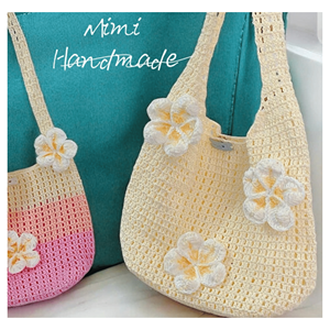 Sac en crochet, fil de raphia, mini sac à main pour un style estival, vêtements de villégiature et présentation en boutique, fabrication artisanale au Vietnam - Product Image 6