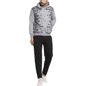 2026 unique style screen Printing <b>men</b> tracksuit loose fit <b>long</b> <b>sleeve</b> hoodie with sweatpants Quick Dry jogging 2pcs set - Product Image 5