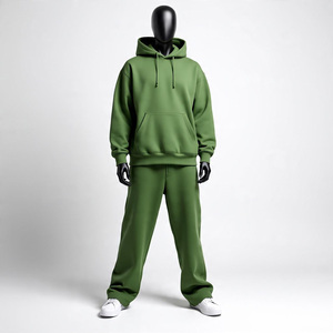 2025 Design Custom Brand Logo Tracksuit <b>Sets</b> 2 Piece Luxury Wear 100% Cotton Fleece Heavyweight Hoodies & Sweatsuits - Product Image 4