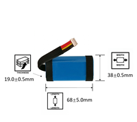 Baterai Lithium Polimer Soundcore2 A3105 18650-2S 3400mAh Baterai Pengganti Baterai Speaker Isi Ulang untuk Soundcore 2
