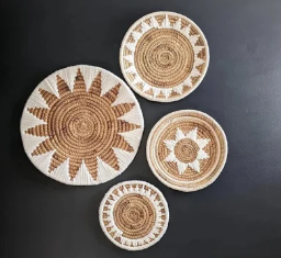 Último precio auténtico Seagrass pared decorativa RRttan y cestas de mimbre colgantes para el hogar Patio granja - Product Image 3