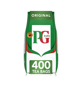 PG Tips Bolsitas de Té Negro Originales a Granel, 400 Bolsitas de Té Biodegradables a Base de Plantas - Product Image 1
