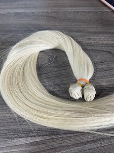 Artículo caliente 2024 Genius Weft Hair Extension 50 cm Platinum Color 100% Virgin Cabellos vietnamitas - Product Image 2