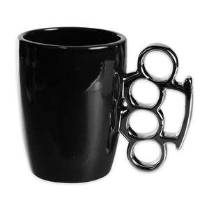 Nouveau Couvercle de Tasse à Café en Acier Inoxydable Design Brass Knuckles 200ml Écologique Classique Européen pour Cadeaux d'Affaires et Fêtes - Product Image 1