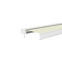 Auvent électrique SUNRAY beige 3x4M à cassette intégrale, extensible, en alliage d'aluminium, cadre en polyester, acier inoxydable léger 70g, pour restaurants