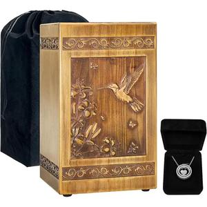 Urnes de crémation en bois de style américain moderne faites à la main de super qualité pour les adultes masculins et féminins urnes décoratives - Product Image 5