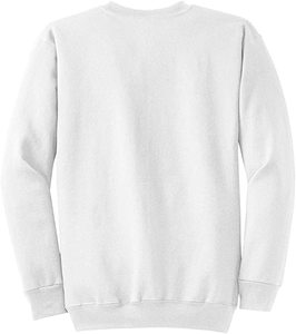 Unisex Everyday Crewneck <b>Sweatshirt</b> Solid <b>Black</b> Cotton Fleece Pullover Factory Wholesale Basic Top - Product Image 3