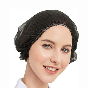 Couvre-cheveux jetable non tissé Fournisseur d'usine OEM Vente en gros Bouffant sur mesure Salon Spa Cuisine Nourriture Hôpital Bonnet hygiénique - Product Image 3