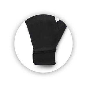 ถุงมือกันหนาวแบบบล็อกสีล้วนสีดำระบายอากาศอบอุ่นสำหรับกีฬากลางแจ้งขายส่ง - Product Image 5