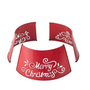 Iron red galvanized words <b>tree</b> collar Christmas decoration <b>tree</b> <b>stand</b> classy inspired decor for home new year Xmas party 2023 - Product Image 5