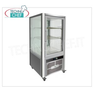 Vitrine réfrigérée électrique Technochef à 1 porte, ventilée +2/+8°C, 200 L, classe C, modèle G-VGP200R pour pâtisseries - Product Image 2