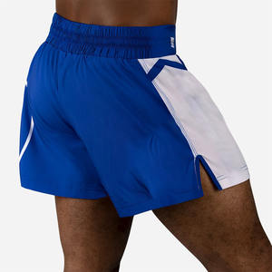 กางเกงขาสั้นฝึกซ้อมสำหรับผู้ชายสีฟ้าและสีขาวแห้งเร็วกางเกงขาสั้นกีฬาสำหรับผู้ชายมีร่องด้านข้าง - Product Image 6
