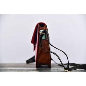 Bolso bandolera de cuero de un solo hombro de Color sólido de lujo para mujer, estilo bohemio con estilo Preppy y japonés para el invierno - Product Image 6