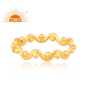 Anillo de Plata de Ley 925 hecho a mano con diseño ondulado, joyería de plata para mujer, regalo para ella - Product Image 3