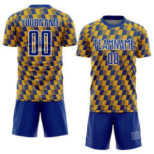 OEM Custom Soccer Uniform Set Digital Print Sublimation Royal Blue Football Jersey Dry Fit <b>Mens</b> Breathable Team Training <b>Shirt</b> - Product Image 4