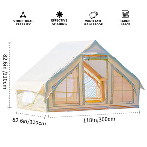 Tenda da Campeggio Gonfiabile di Alta Qualità, Impermeabile, Antivento, Calda, Antizanzare, Portatile, Realizzata in Tessuto Oxford, Tela, Cotone e PVC - Product Image 5