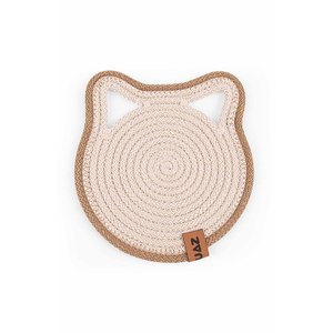 Alfombra Redonda Pequeña de Yute de 17*17 cm para Mascotas, Multiusos, para Comida de Perros y Gatos, Base de Mimbre, Multicolor - Product Image 4