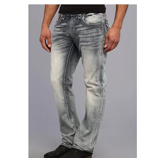 High Street Fashion Men Jeans Denim Men's Trousers Pants With Ripped Holes Designer Jeans for men