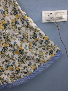 Handmade Indian Block Print Ankle-Length Women's <b>Skirt</b> 100% Organic Cotton <b>Floral</b> Pattern Casual Style 52 Kali <b>Skirt</b> Natural - Product Image 4