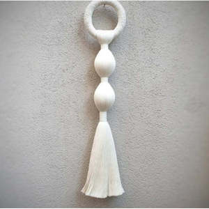 MILPA Bohemian <b>Macrame</b> Wall Weaving Handmade 1-Piece Hanging <b>Art</b> for Modern Living Rooms Tassel Patterned Design for Home Decor - Product Image 1