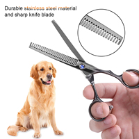 Professionnel 7 pièces Kit de ciseaux de toilettage pour animaux de compagnie en acier inoxydable chien et chat ciseaux de coiffure ensemble boîte emballée outils de coupe de cheveux amincissants