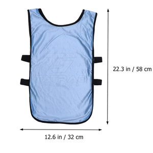 Servicio OEM, Diseño Personalizado, Chalecos de Fútbol Transpirables, Ligeros, Impermeables y Resistentes al Viento, Sin Mangas, de Poliéster/Malla, para Entrenamiento de Adultos - Product Image 2