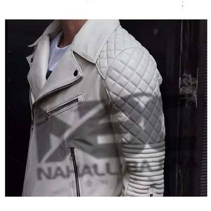 Veste en cuir véritable NBC 100% pour hommes, épaules matelassées diamantées de haute qualité, vêtements de sport de course personnalisés, techniques imprimées en taille XL - Product Image 1