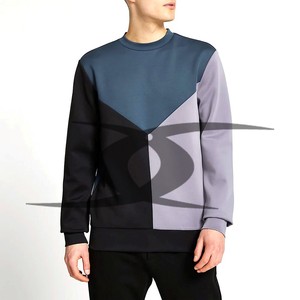 Sweat-shirt thermique OEM avec LOGO personnalisé pour hommes Sweat-shirt tricoté en coton à motif jacquard Sweat-shirt tricoté pour hommes d'hiver à col rond - Product Image 2