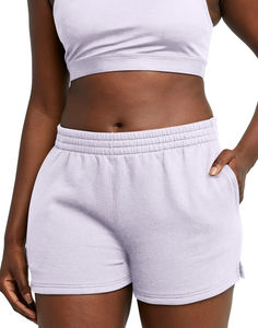 Shorts de sport pour femmes en gros, 100% coton molletonné, respirant, anti-transpiration, logo personnalisé, taille haute pour les athlètes et les cyclistes - Product Image 1