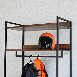 Magnifique porte-manteau en bois d'hévéa de 84x45x220cm avec 8 tiroirs pour salon - Product Image 4