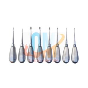 Ensemble d'ascenseur de racine dentaire en acier inoxydable ailé OMI Instruments de chirurgie dentaire de base vétérinaires de haute qualité - Product Image 1
