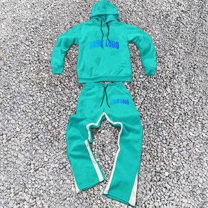 Conjunto Deportivo Personalizado de Invierno para Hombre, Ligero, Estampado, con Capucha, 100% Algodón, Transpirable, Sudadera con Capucha y Pantalones Deportivos Extra Grandes - Product Image 3