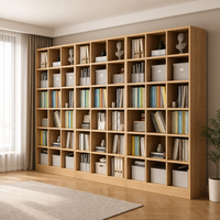 Étagère à vin modulaire en bois moderne, meuble de rangement en cube pour salon, bureau à domicile, hôtel