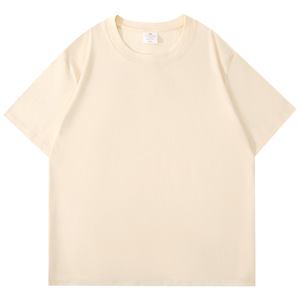 OEM personalizado 180 GSM peso pesado camiseta versátil Color sólido estilo frontal verano superventas tendencia extremadamente simple suelta - Product Image 4