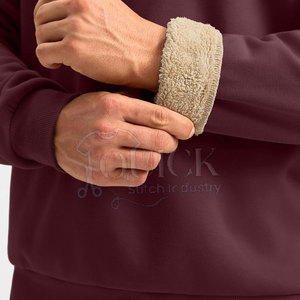 Sudadera informal de invierno Sherpa Fleece-Mezcla de poliéster/algodón Diseño elegante transpirable y ecológico - Product Image 6