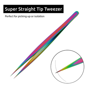 Pince à épiler antistatique en acier inoxydable Outil d'extension de cils super dur Pince à épiler de meilleure qualité - Product Image 4