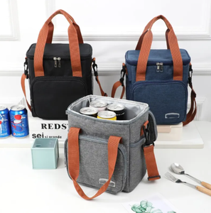 2024เก็บความเย็นสไตล์ใหม่กระเป๋าใส่อาหารกลางวันความจุสูงกันน้ำกระเป๋ากลางแจ้งแบบพกพาหนาสองชั้นกระเป๋าเก็บความเย็นสำหรับปิกนิก - Product Image 3