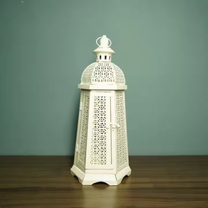 Nueva llegada marroquí ahuecado Ramandan Festival Eid Mubarak candelabro de hierro decoración del hogar linterna - Product Image 1