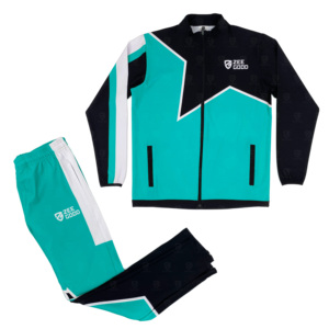 ชุดวอร์มกันลมแบบสั่งทำขายดี ชุดออกกำลังกายผู้ชายแบบซิปสองชิ้น ผ้าไนลอนกันน้ำสำหรับกิจกรรมกลางแจ้ง ชุดสำหรับเด็กผู้ชาย - Product Image 2