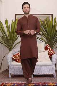Embrassez la culture pakistanaise avec la collection exclusive pour hommes O Ethnique Salwar Kameez Découvrir l'élégance en robe traditionnelle - Product Image 4