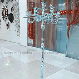 Candelabro alto de cinco brazos de pie, para boda - Product Image 1